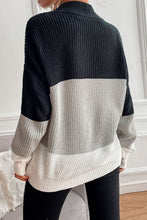 Load image into Gallery viewer, Color Block Ribbed Knit Sweater
