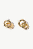 Double Ring Stud Earrings