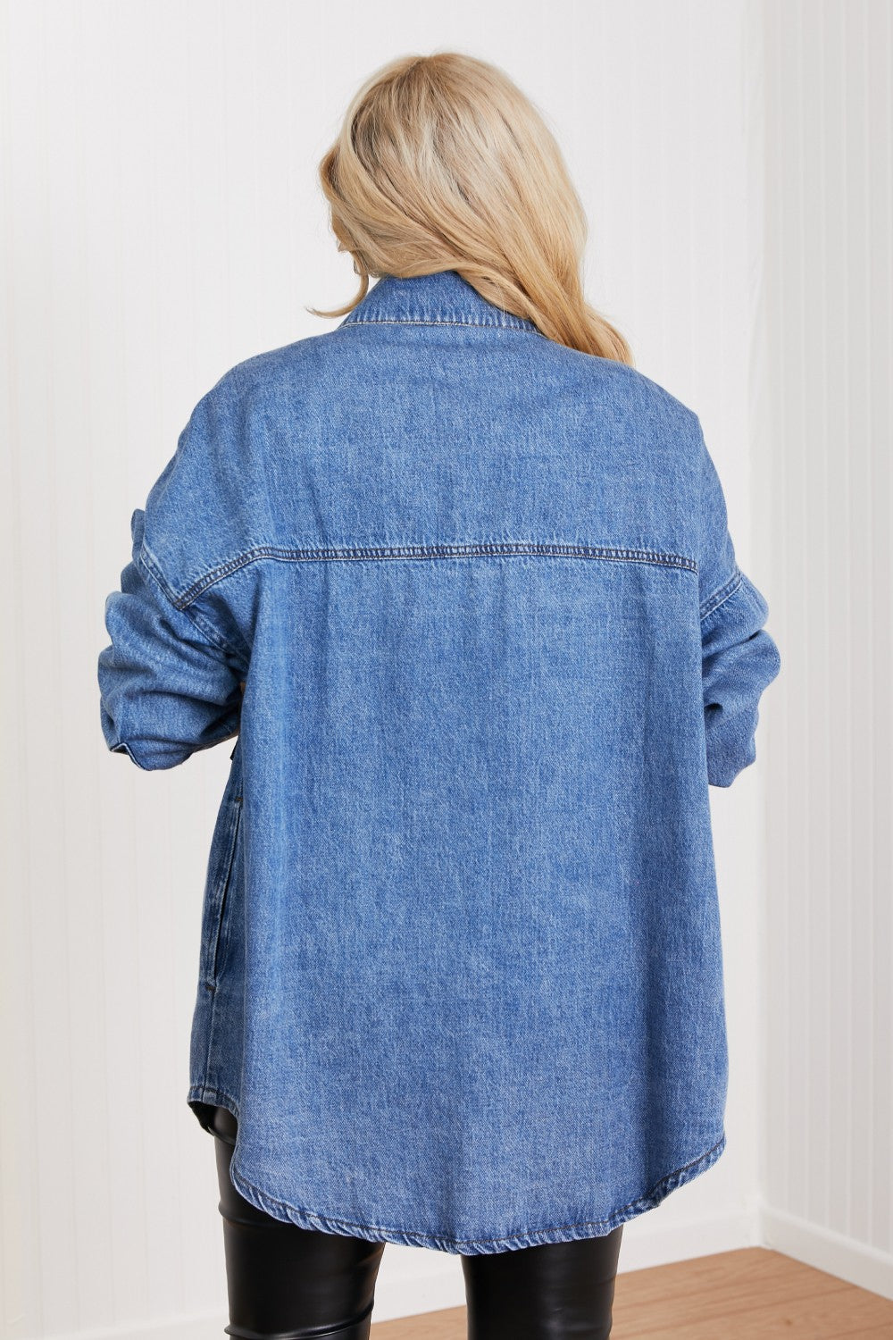 RISEN Jessica Denim Shacket