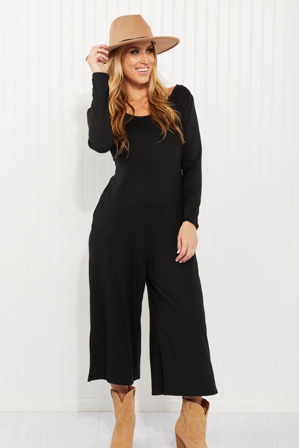 Acting Pro Fairest of All Full Size Long Sleeve Jumpsuit