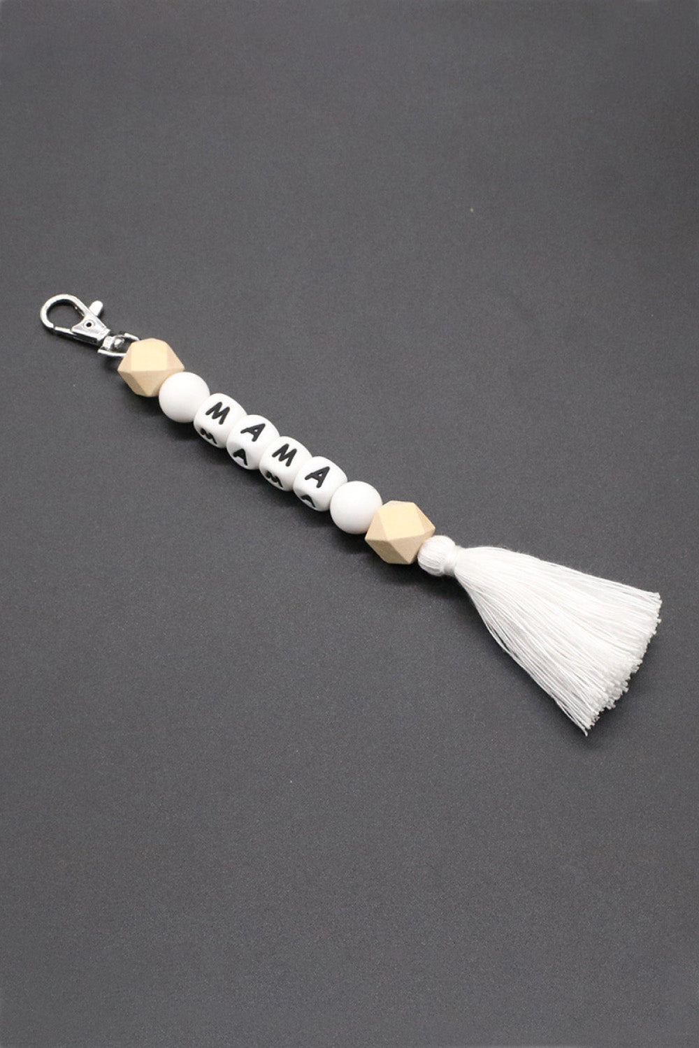 Assorted 2-Pack Mama Beaded Tassel Keychain