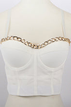 Load image into Gallery viewer, Demi Chain Trim Bustier
