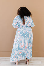 Load image into Gallery viewer, ODDI Down to Earth Full Size Run Marbled Midi Dress
