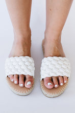 Load image into Gallery viewer, KAYLEEN Dear Lover Woven Espadrille Slides
