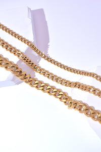 Keeps Getting Better Curb Chain Three-Piece Necklace Set