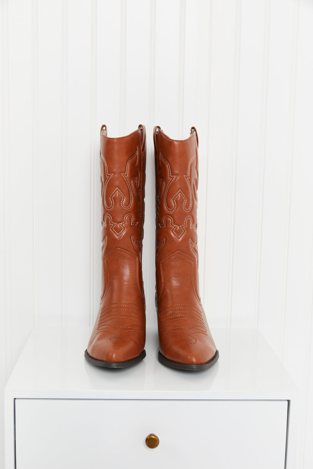 Fortune Dynamic Countryside Lane Mid-Calf Embroidered Cowboy Boots