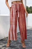 Tie-Dye Tie Waist Wide Leg Pants