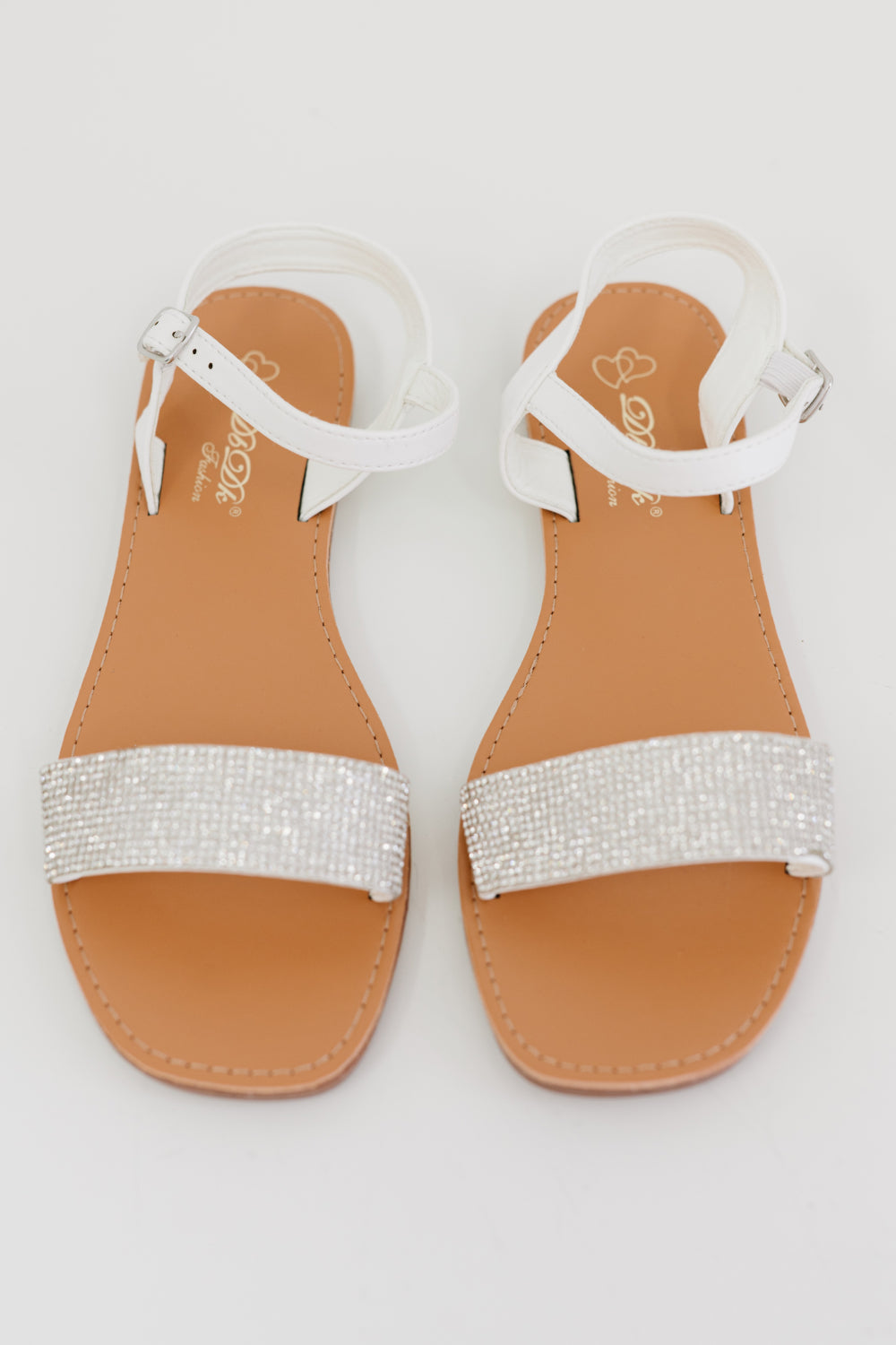 DDK The Extra Mile Rhinestone Sandals