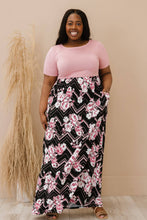 Load image into Gallery viewer, P &amp; Rose Love Deeply Full Size Two-Tone Floral Maxi Dress
