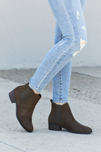 Fortune Dynamic Falling in Love Faux Suede Chelsea Boot