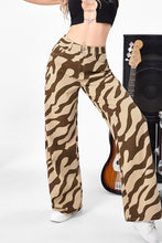 Load image into Gallery viewer, Animal Print High Waist Wide Leg Pants
