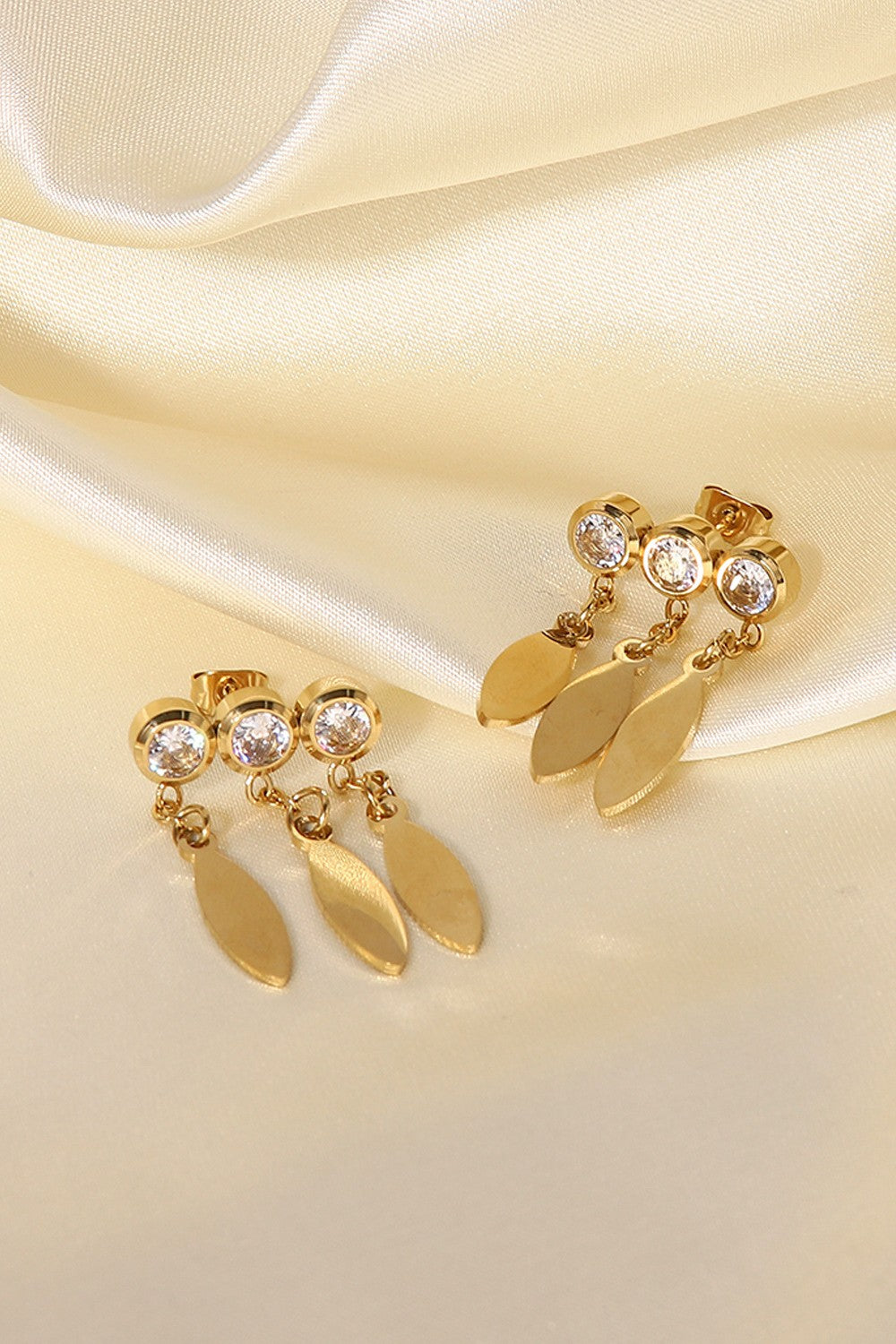 Rhinestone Teardrop Earrings