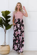 Load image into Gallery viewer, P &amp; Rose Love Deeply Full Size Two-Tone Floral Maxi Dress
