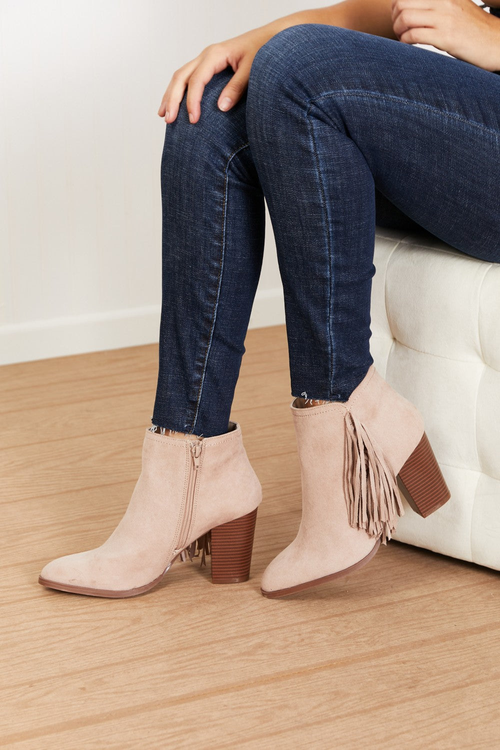 East Lion Corp It's Always Been You Tassel Detail Booties