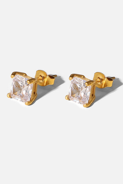 Cubic Zirconia Stud Earrings