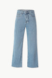 High-Waisted Wide Leg Pocket Jeans