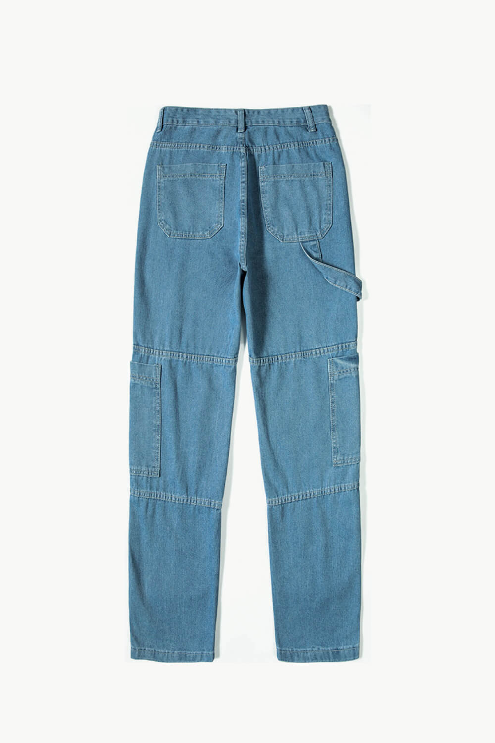 High-Rise Wide Leg Cargo Jeans