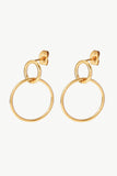 Double Hoop Drop Earrings