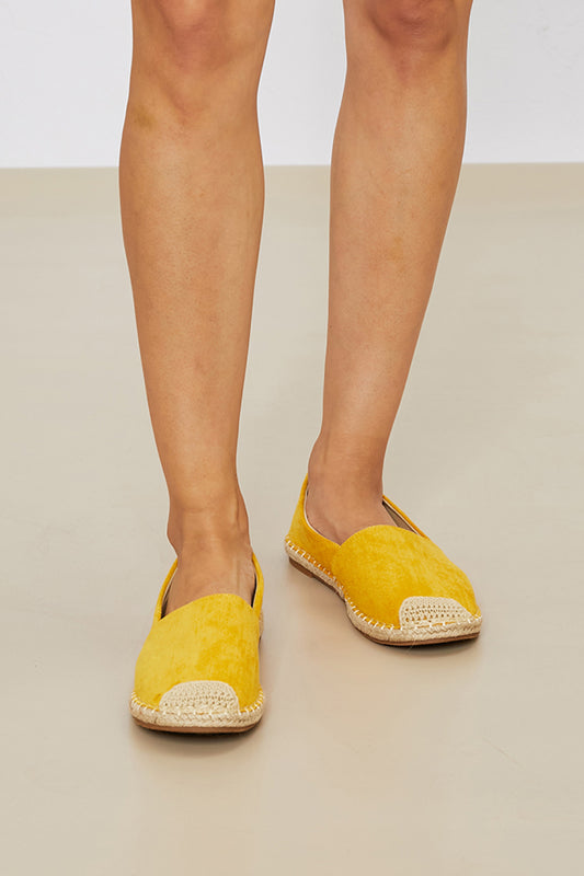 WeeBoo In Step Espadrille Slip-On Flats in Yellow