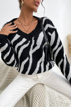 Load image into Gallery viewer, Zebra Print Sweater
