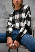 Load image into Gallery viewer, Buffalo Plaid Cropped Sweater
