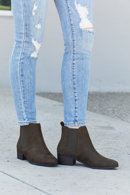 Fortune Dynamic Falling in Love Faux Suede Chelsea Boot