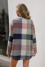 Load image into Gallery viewer, Buffalo Plaid Button Down Tunic Shirt
