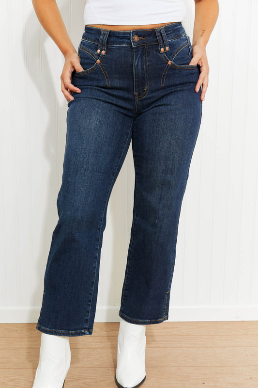 Judy Blue Suzie Full Size Cropped Straight Leg Jeans