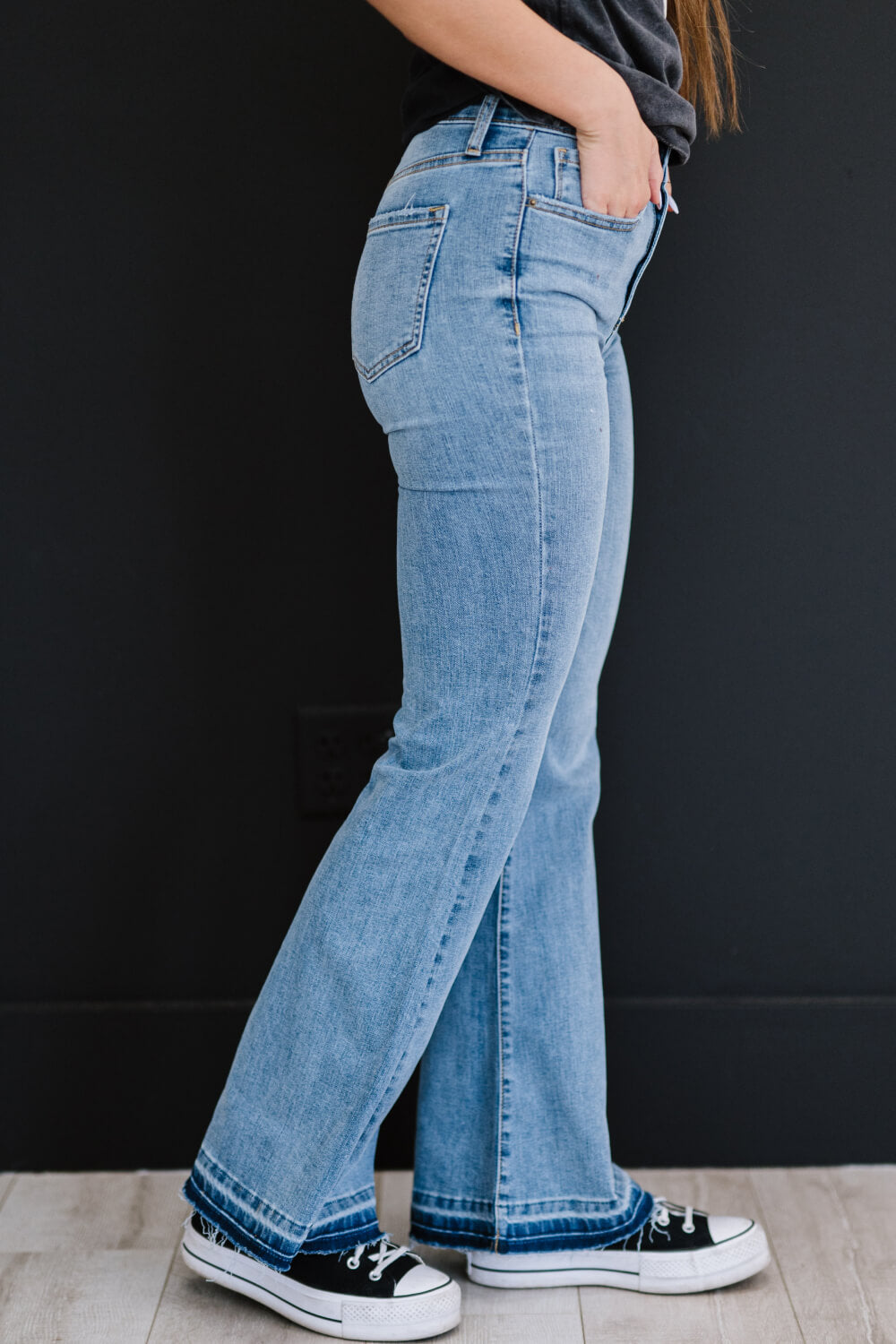 SneakPeek Fit and Flair Full Size Run Flare Jeans