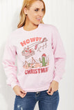 WKNDER Howdy Christmas Full Size Graphic Sweatshirt