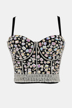 Load image into Gallery viewer, Rhinestone and Faux Pearl Bustier
