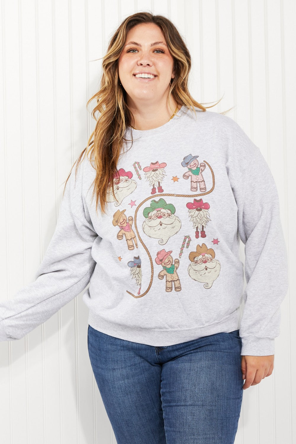 WKNDER Christmas Gallery Full Size Graphic Sweatshirt