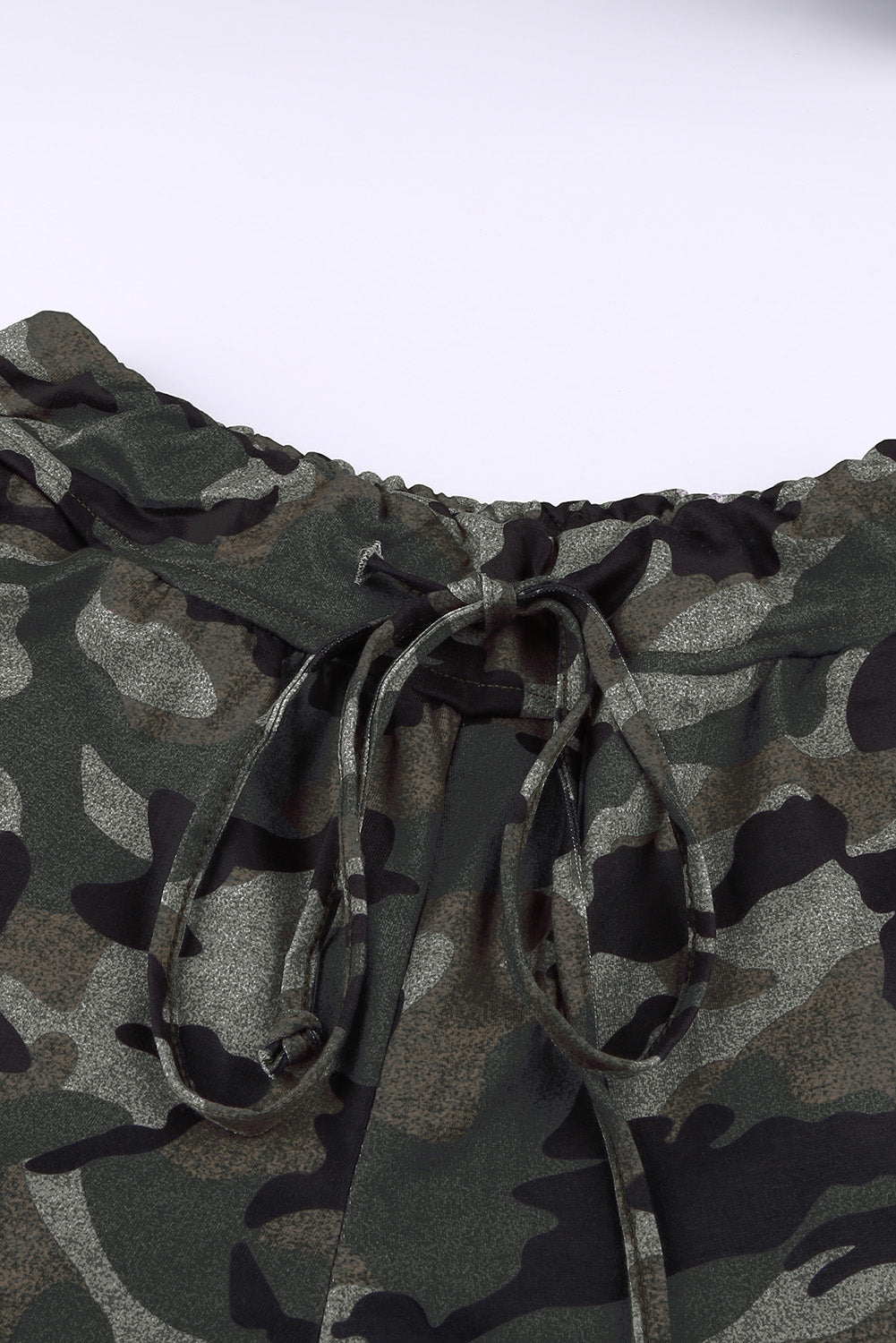 Pocketed Camouflage Drawstring Joggers