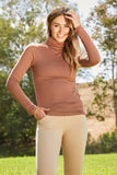 Zenana Better Odds Full Size Microfiber Turtleneck Top