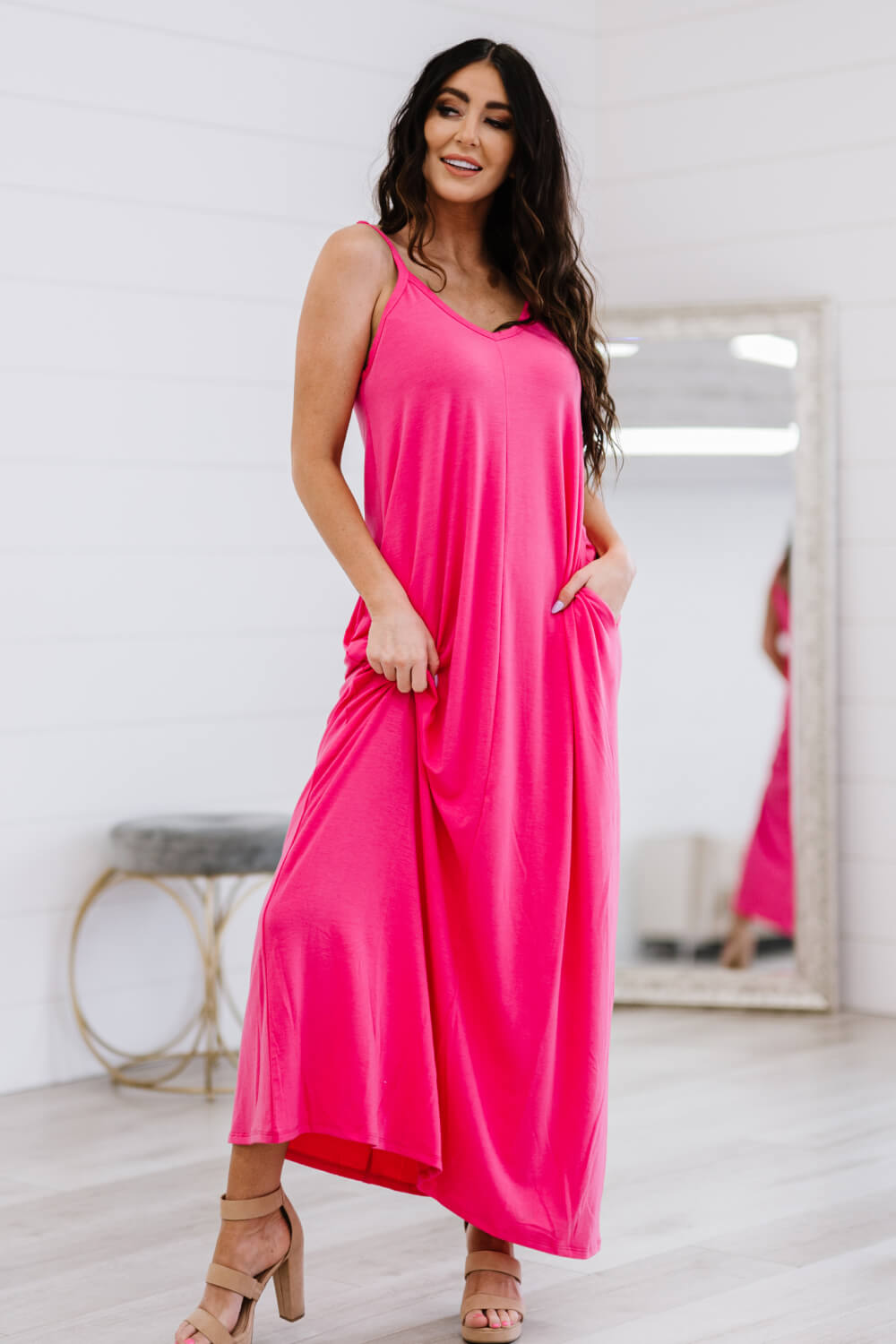 Zenana Beach Vibes Full Size Cami Maxi Dress