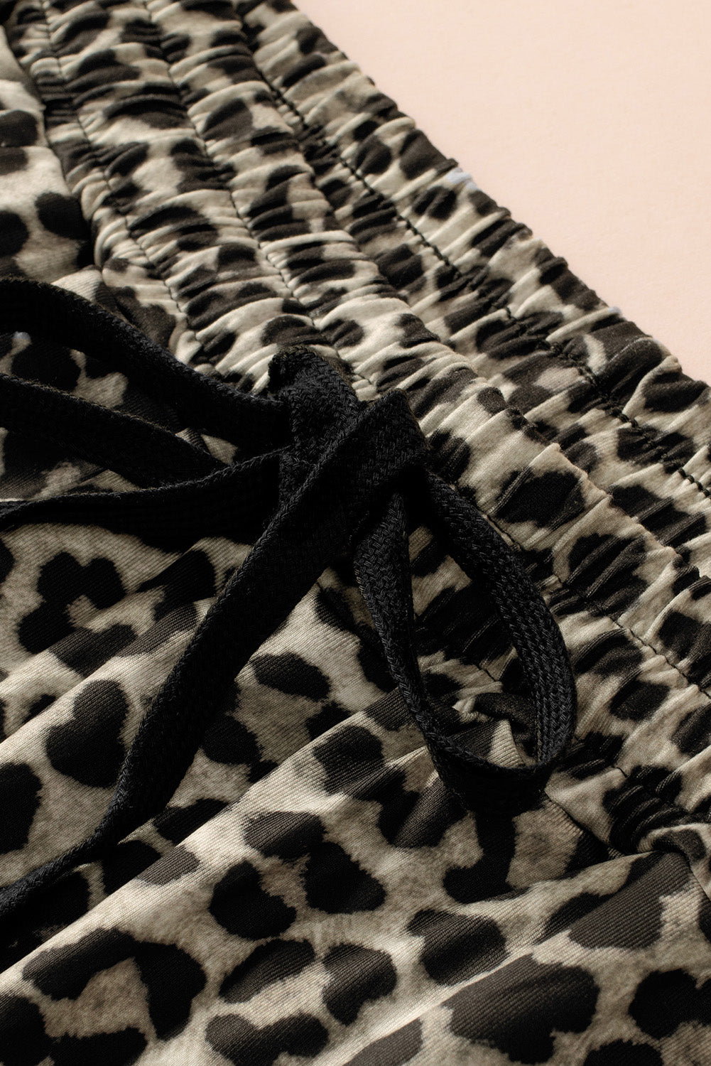 Leopard Print High Waist Slim-fit Pants