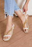 Fortune Dynamic Take A Chance Chain Detail Sandals