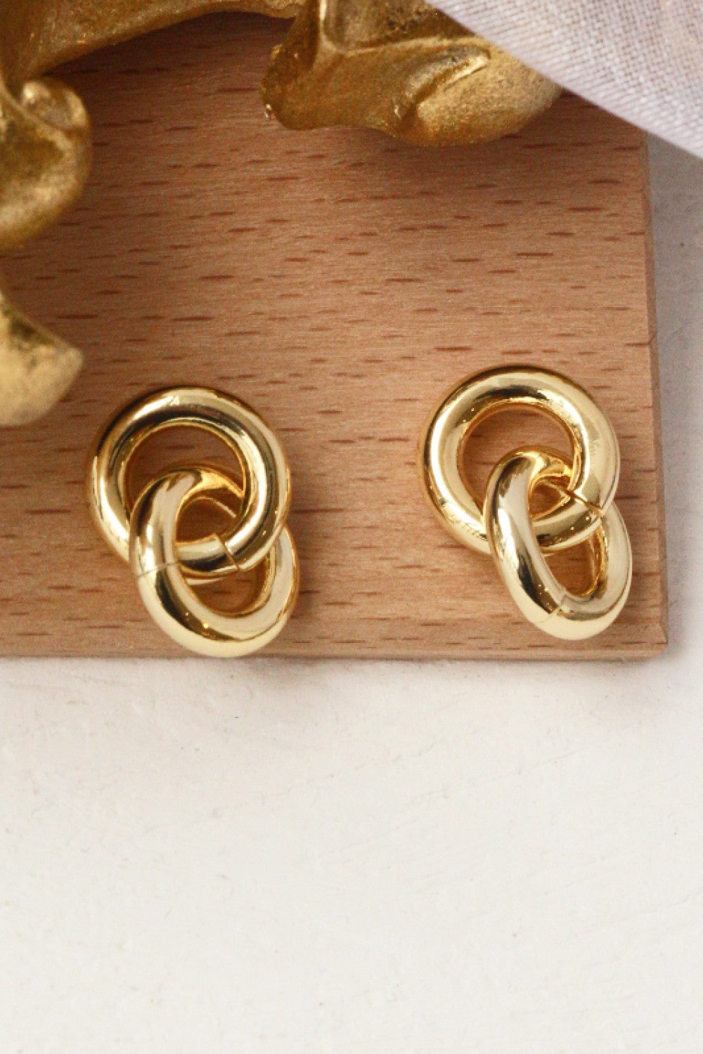 Double Ring Stud Earrings