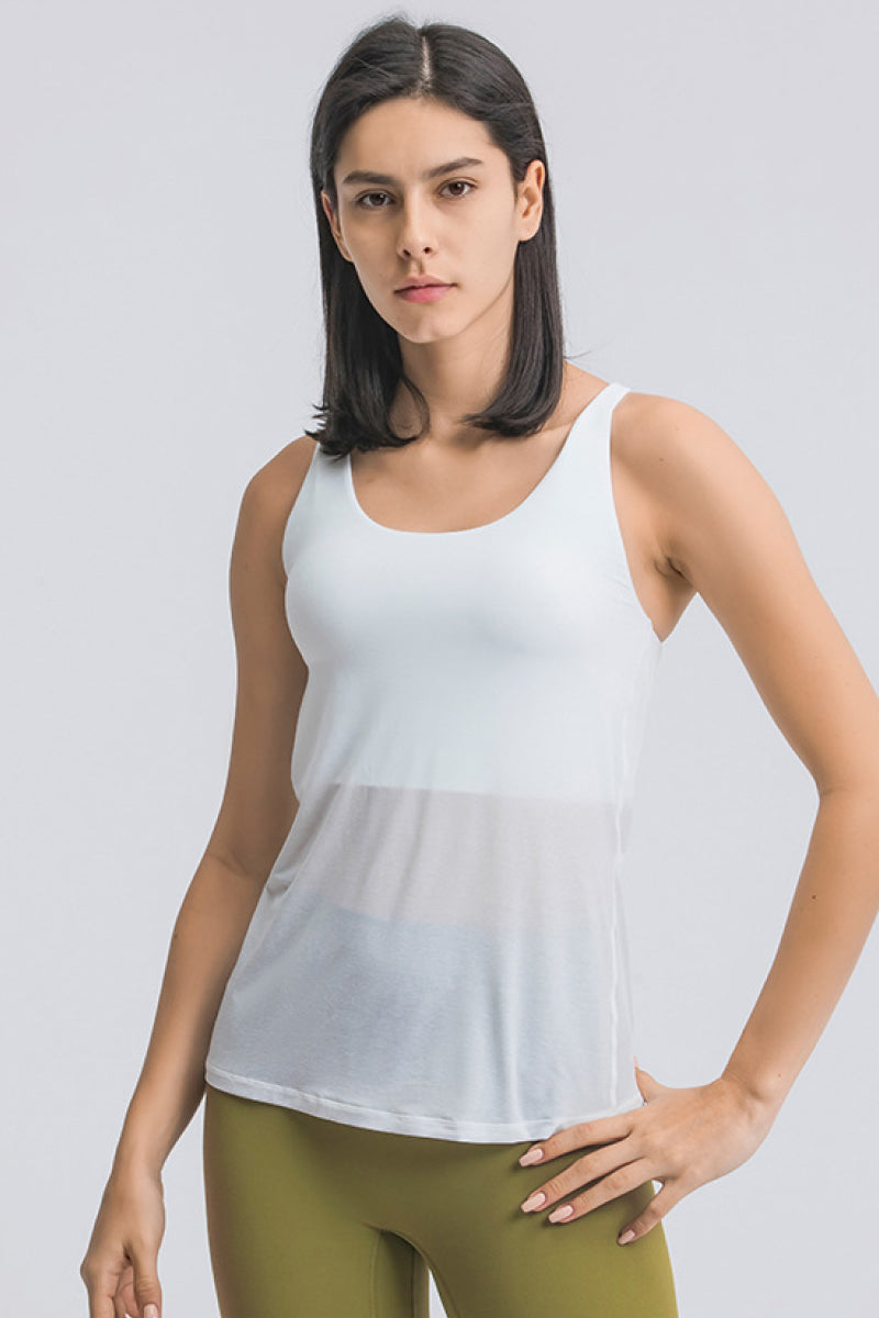 Cross Sports Bra Wrap Tank Top