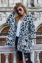 Load image into Gallery viewer, Leopard Longline Cardigan with Pockets
