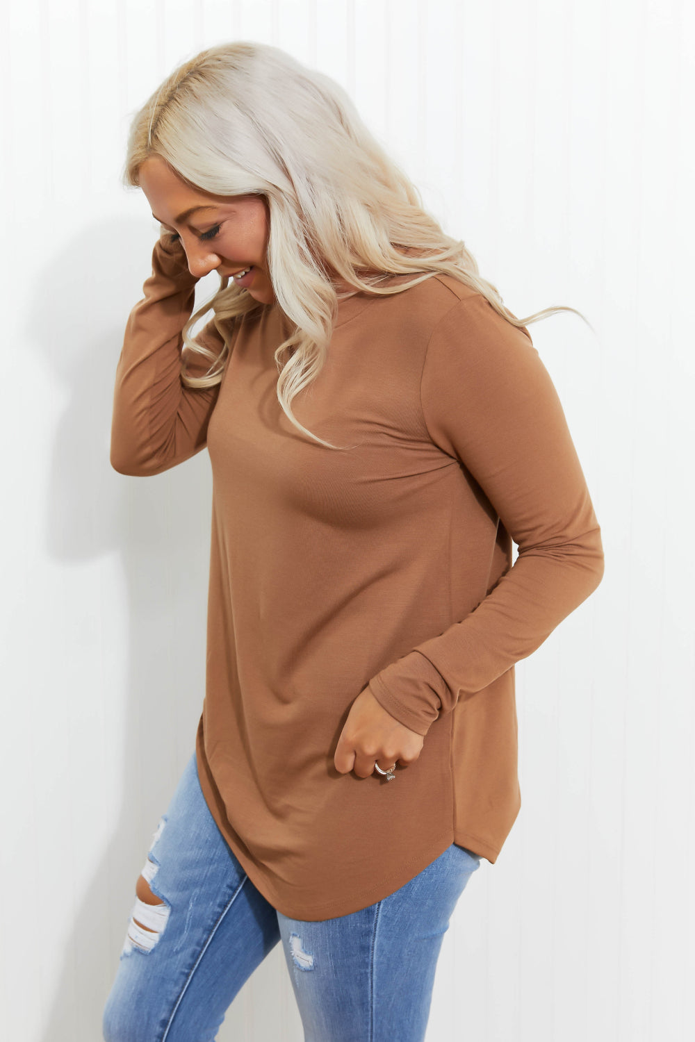 Zenana Saturday Vibes Full Size Long Sleeve Tee