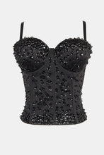 Load image into Gallery viewer, Sequined Bustier with Boning
