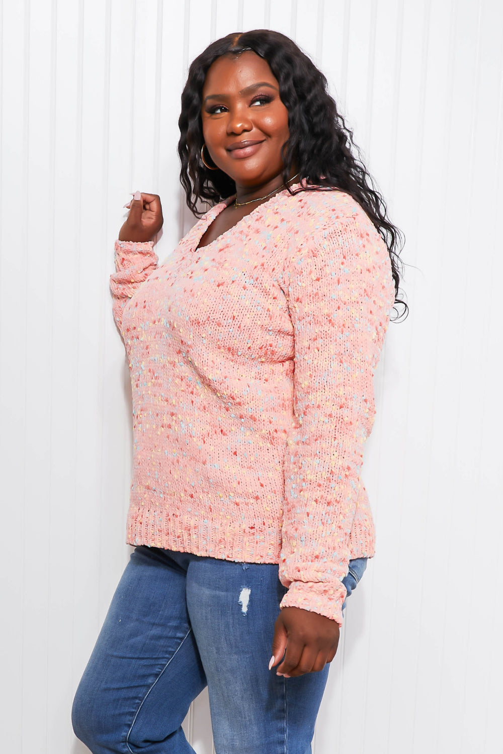 Sew In Love Cupcakes for Dinner Full Size Confetti Knit Sweater