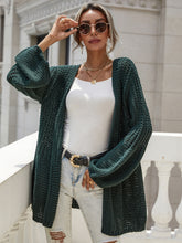 Load image into Gallery viewer, Flare Sleeve Openwork Open Front Cardigan
