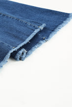 Load image into Gallery viewer, Asymmetrical Raw Hem Bell Bottom Jeans
