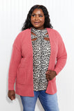 Zenana Cozy Feeling Full Size Waffle Knit Cardigan