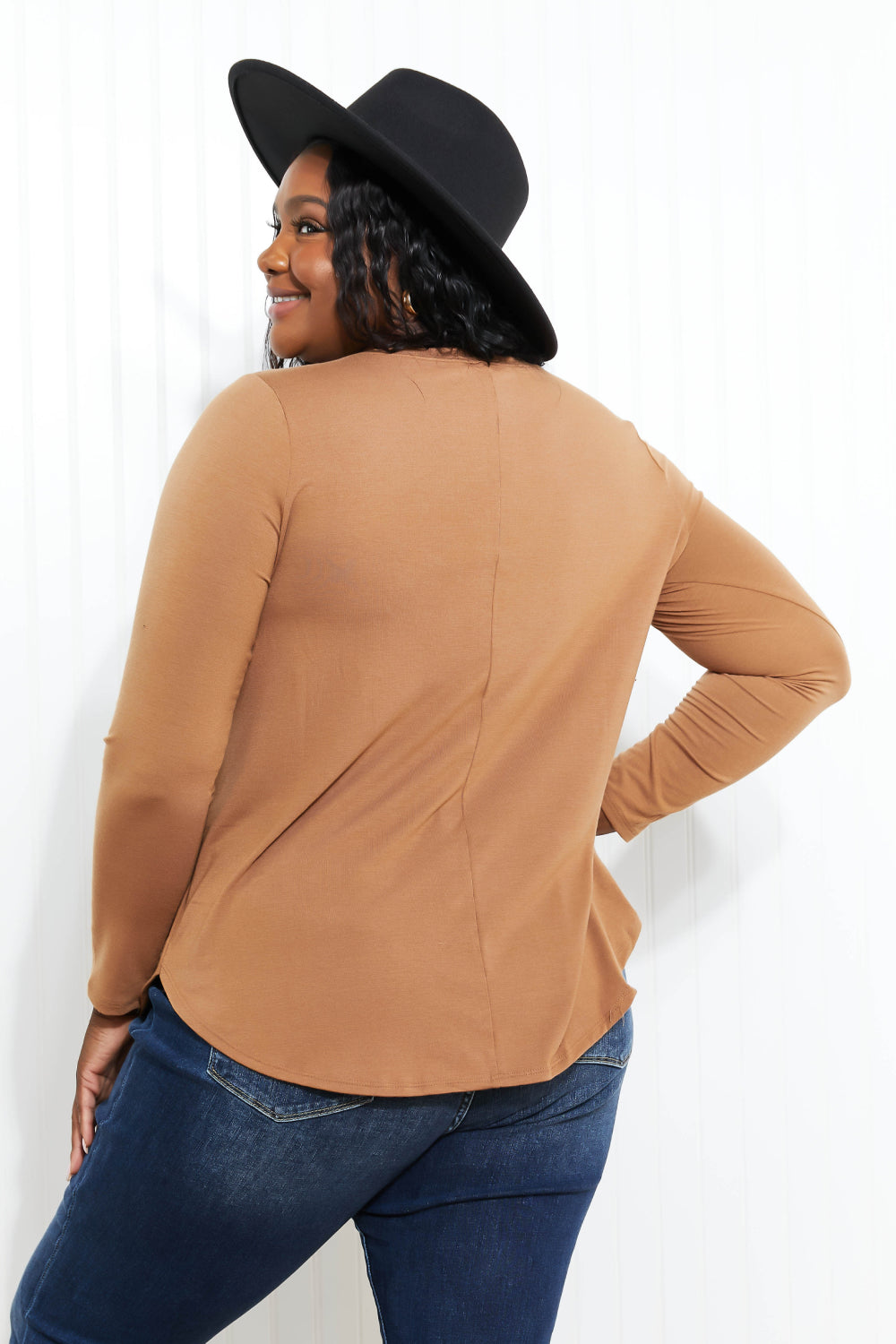 Zenana Saturday Vibes Full Size Long Sleeve Tee