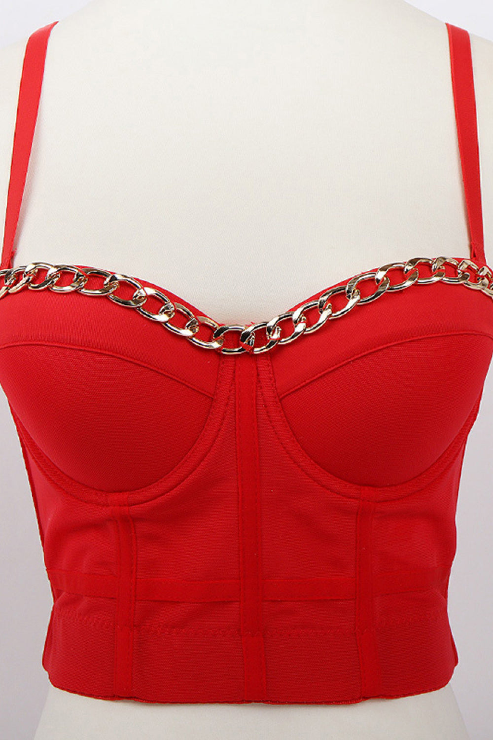 Demi Chain Trim Bustier