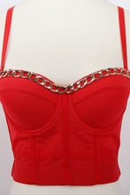 Load image into Gallery viewer, Demi Chain Trim Bustier
