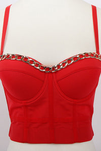 Demi Chain Trim Bustier